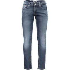 Calça jeans e calça Tommy Hilfiger preta de algodão