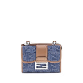 Bolsa de ombro jeans baguette Fendi