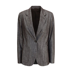 Blazer Brunello Cucinelli em tecido Lurex