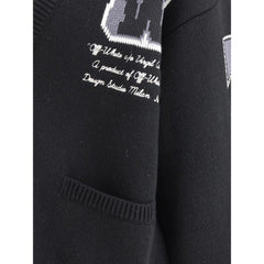 Cardigan Varsity Off-White