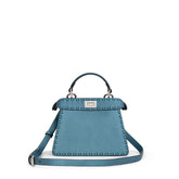 Bolsa de ombro Fendi Blue Leather