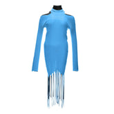 Bottega Veneta Azul Algodão Longo