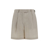 Shorts de linho Brunello Cucinelli