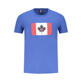 Camiseta de algodão azul Noruega 1963