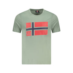 Camiseta de algodão verde Noruega 1963