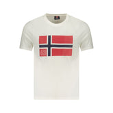 Camiseta branca de algodão da Noruega 1963