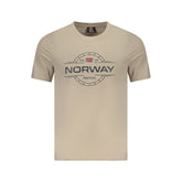 Camiseta de algodão bege Noruega 1963