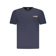 Camiseta de algodão azul Noruega 1963