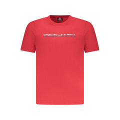 Camiseta de algodão vermelha Noruega 1963