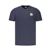 Camiseta de algodão azul Noruega 1963