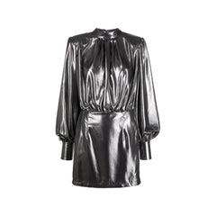 Vestido curto laminado Abelia BLANCA VITA