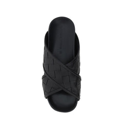 Sandálias de couro Bottega Veneta Intrecciato