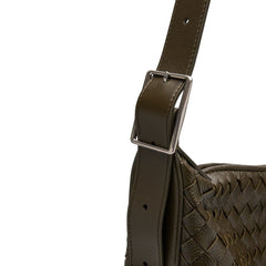 Bottega Veneta Traveller Bolsa Hobo de couro médio Intrecciato