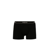 Boxer de malha de algodão com logotipo Saint Laurent