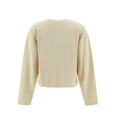 Moletom com logotipo de algodão Maison Margiela