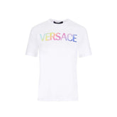 Camiseta com logotipo de algodão Versace
