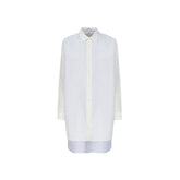 Vestido-camisa de camada dupla da Loewe