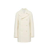 Casaco de lã trespassado Prada