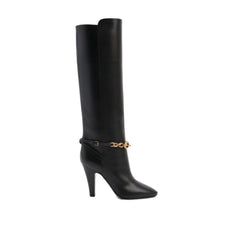 Botas de couro Saint Laurent