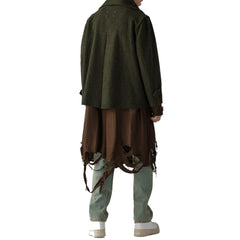 Casaco Maison Margiela com aparência destruída