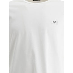 Camiseta branca de algodão da CP Company
