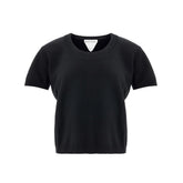 Camiseta preta de cashmere Bottega Veneta