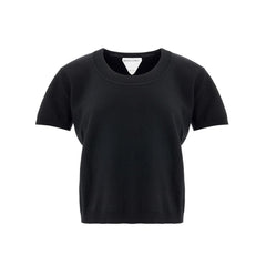 Camiseta preta de cashmere Bottega Veneta