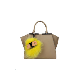 Fendi Yellow Fur Keychain