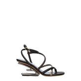 Fendi Multicolor Leather Sandal