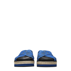 Kenzo Blue Fabric Slipper