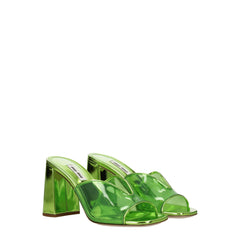 Miu Miu Green Plexiglass Sandal