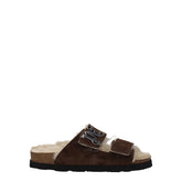 Palm Angels Brown Leather Slipper