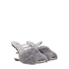 Fendi Gray Mink Sandal