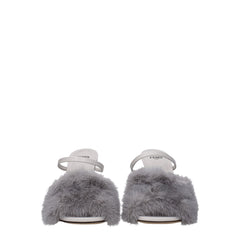 Fendi Gray Mink Sandal
