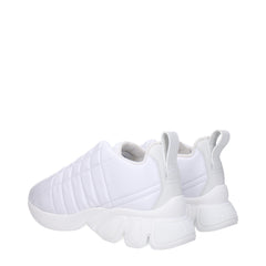 Burberry White Leather Sneakers