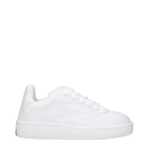 Burberry White Leather Sneakers
