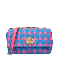 Versace Blue Fabric Crossbody Bag