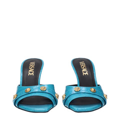 Versace Light Blue Leather Sandal