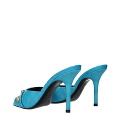 Versace Light Blue Leather Sandal