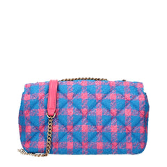 Versace Blue Fabric Crossbody Bag