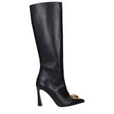 Versace Black Leather Boot