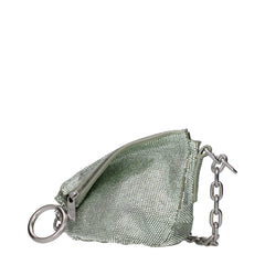 Burberry Green Leather Shoulder Bag