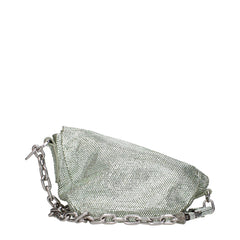 Burberry Green Leather Shoulder Bag