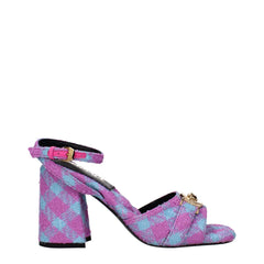 Versace Pink Fabric Sandal
