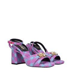 Versace Pink Fabric Sandal