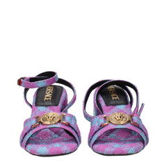 Versace Pink Fabric Sandal