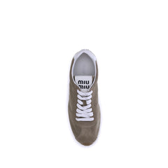 Miu Miu Suede Plume Sneakers