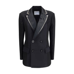 Sacai Double-breasted Blazer with double revers