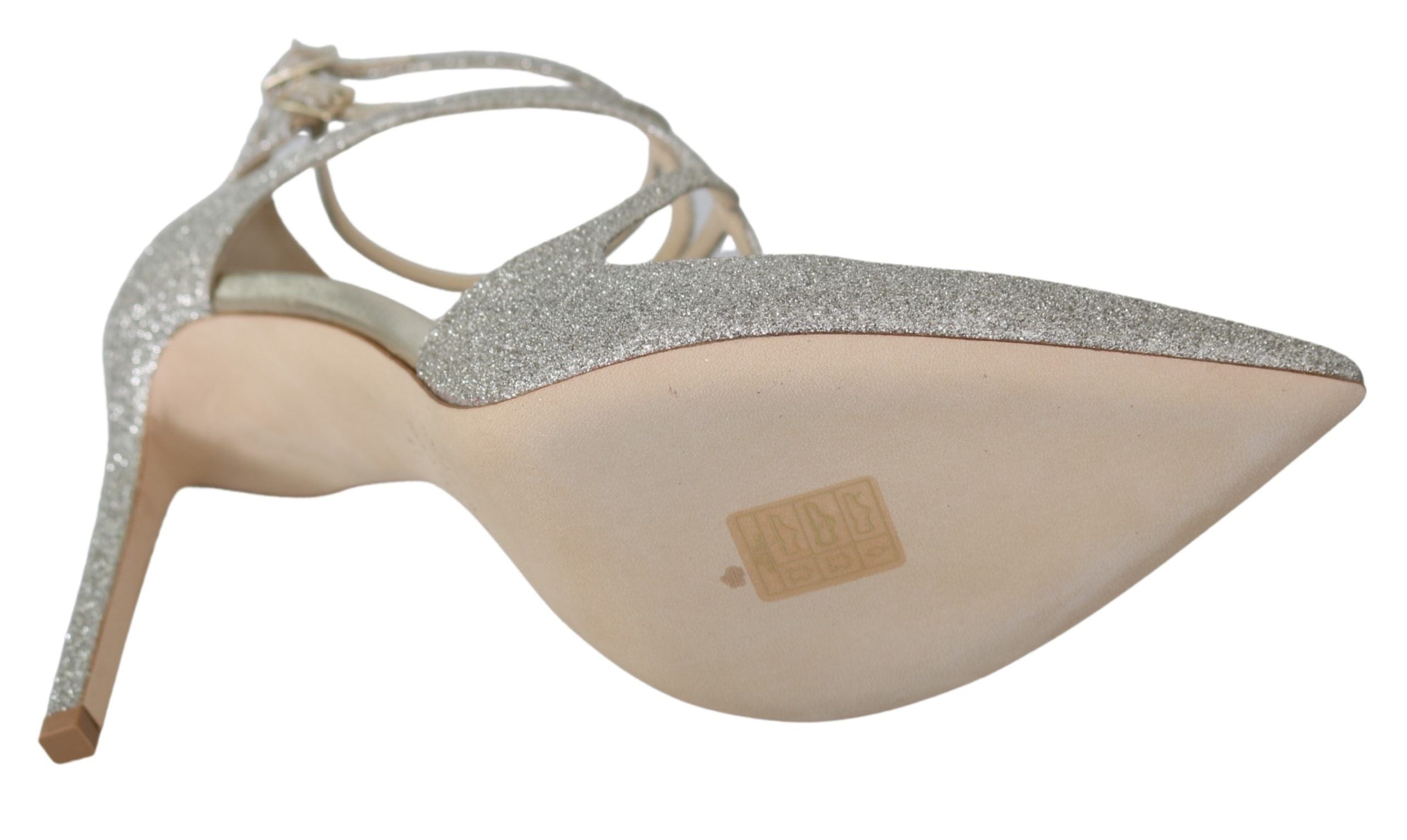Sapatos Jimmy Choo Platinum Ice Lancer em Couro - Elegância Refinada