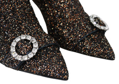 Botas de salto alto com glitter Jimmy Choo Amethyst Mix Hanover